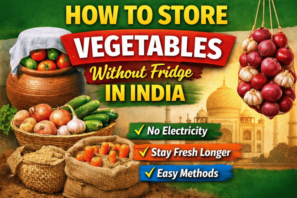 how to store vegetables without fridge for long time